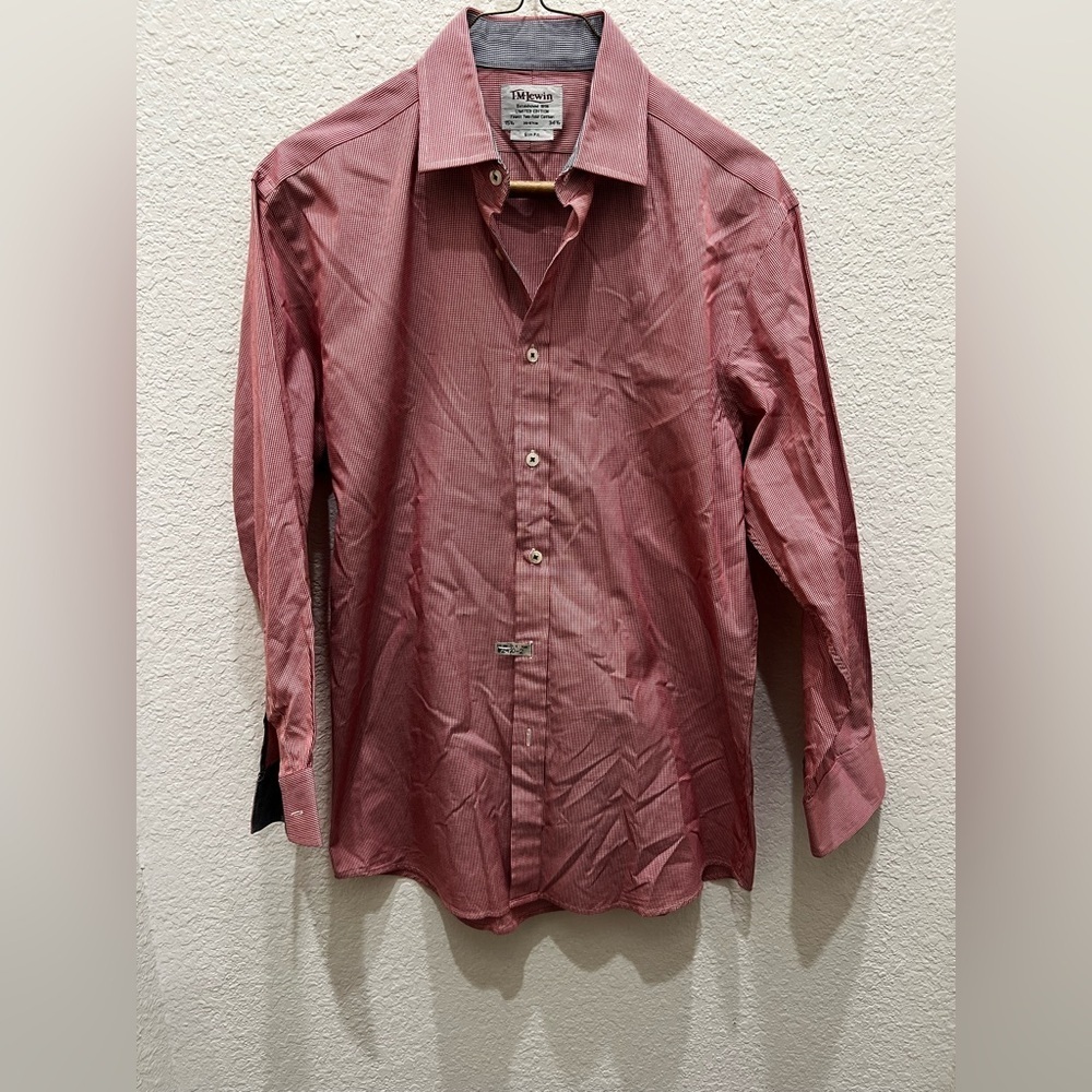 T.M.Lewin Burgundy Dress Shirt